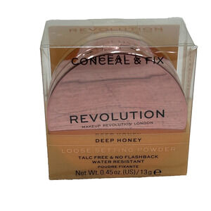 Makeup Revolution Conceal & Fix Loose Setting Powder Deep Honey 13g Talc Free‎